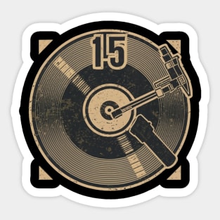 45 Record Adapter (Distressed) Sticker